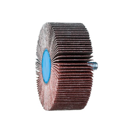 Pferd 2-1/2" x 1" Quick Change Flap Wheel - 1/4-20 Thread - Aluminum Oxide - 80 Grit 45421
